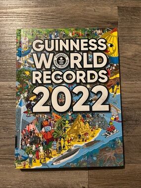 Guinness World Records 2022 Bright Multicolor Illustrated Cover